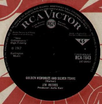 Jim Reeves - Golden Memories And Silver Tears
