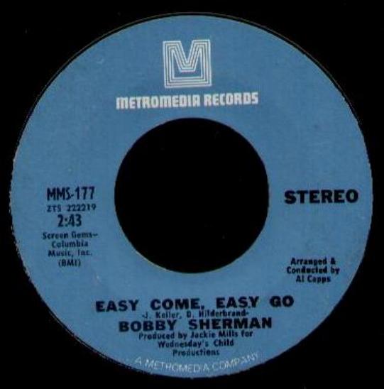 Bobby Sherman Easy Come Easy Go Records, LPs, Vinyl and CDs MusicStack Bobby Sherman Easy Come Easy Go Records, LPs, Vinyl and CDs MusicStack