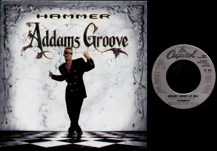 M.C. HAMMER - ADDAMS GROOVE - 45T (SP 2 titres)