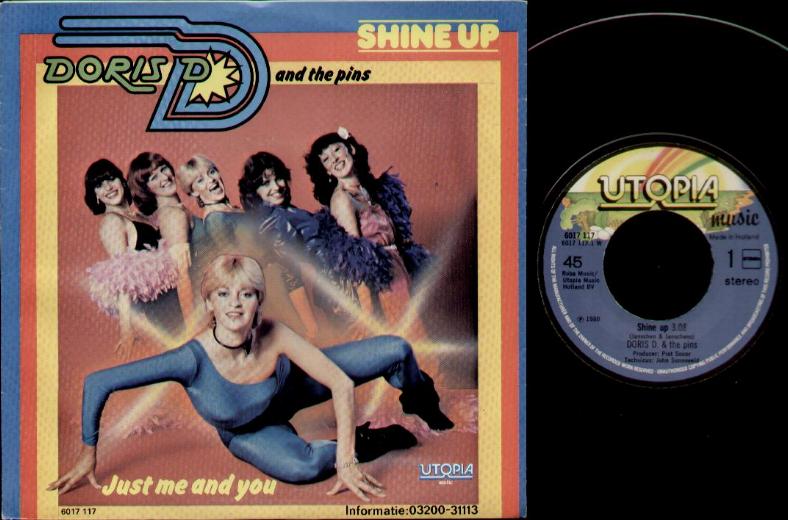 DORIS D AND THE PINS - SHINE UP - 45T (SP 2 titres)