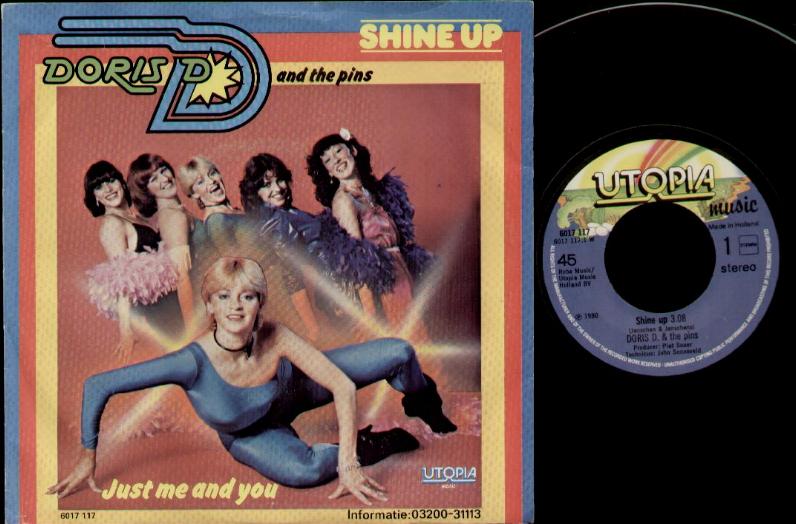 DORIS D AND THE PINS - SHINE UP - 45T (SP 2 titres)