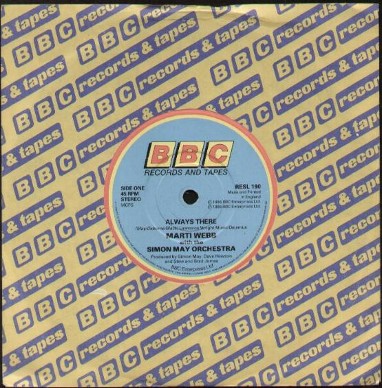 MARTI WEBB - ALWAYS THERE - 45T (SP 2 titres)