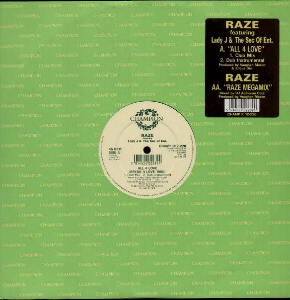 Raze Feat Lady J 12"