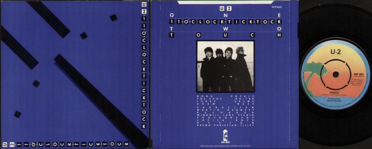U2 - 11 O'CLOCK TICK TOCK - 45T (SP 2 titres)