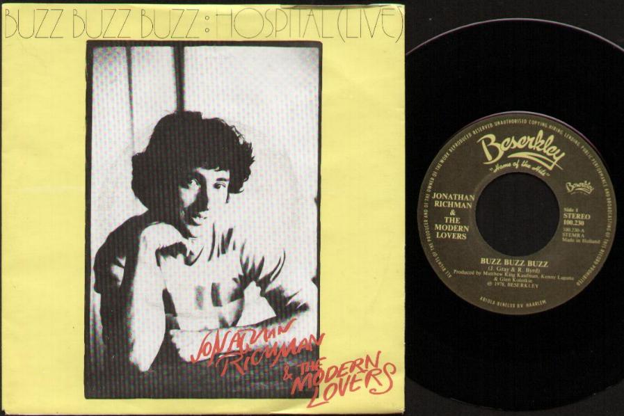 JONATHAN RICHMAN & THE MODERN LOVERS - BUZZ BUZZ BUZZ - 45T (SP 2 titres)