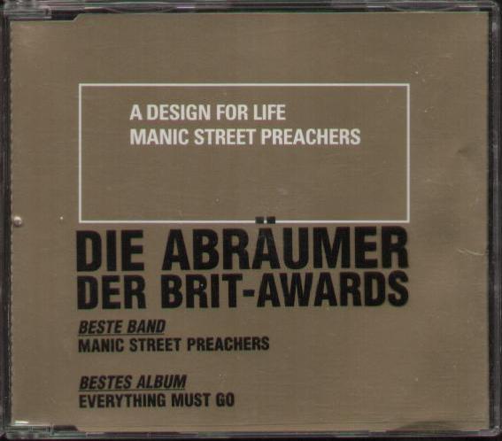 MANIC STREET PREACHERS - A DESIGN FOR LIFE - CD