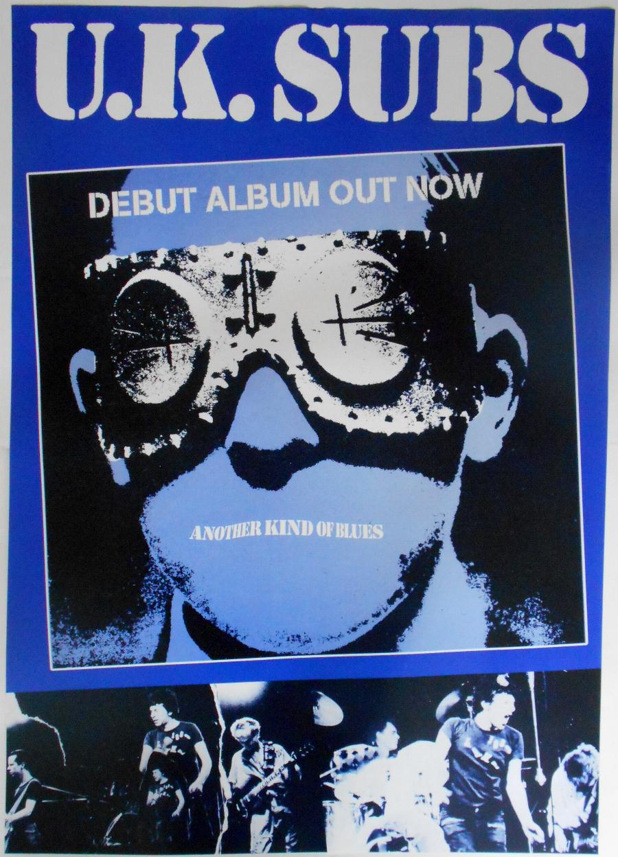uk subs another kind of blues iconic punk rock poster